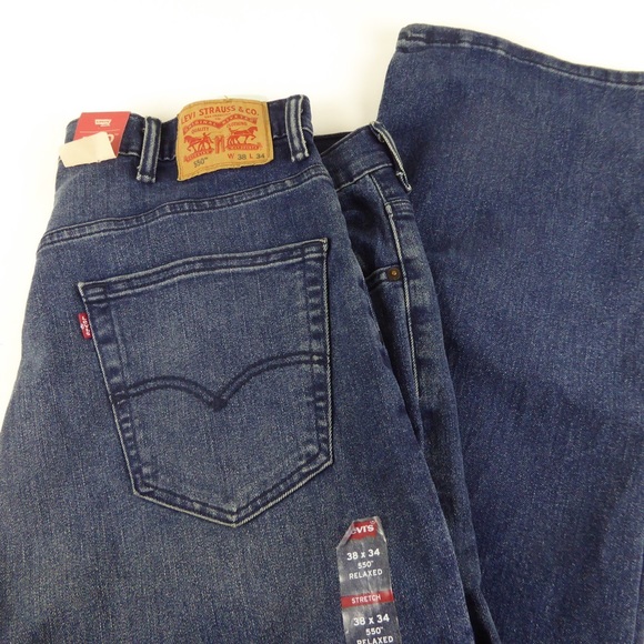 Levi’s Strauss 550 Relaxed Stretch Denim Jeans NWT - Picture 1 of 6